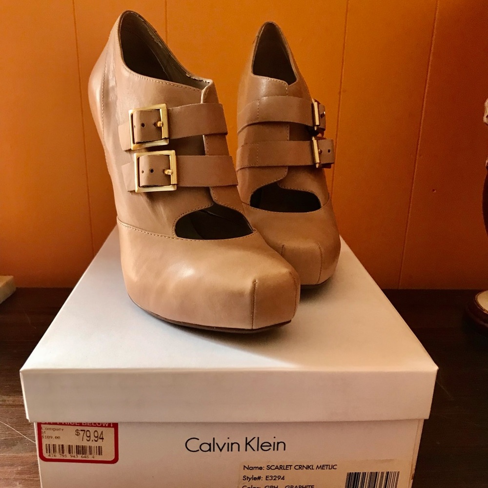 Calvin Klein platform heels